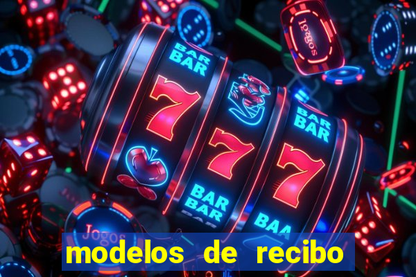 modelos de recibo de pagamento word